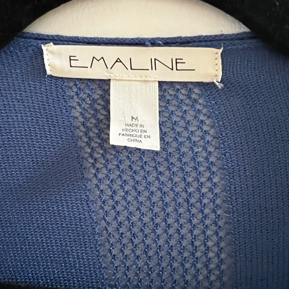 Emaline Open Drape Cardigan navy blue size medium - Picture 4 of 5